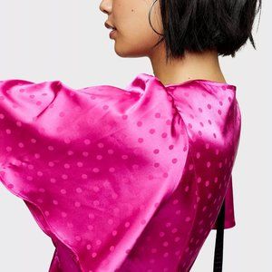 Miss Selfridge Dresses - Miss Selfridge pink jacquard tea dress US8 NWT